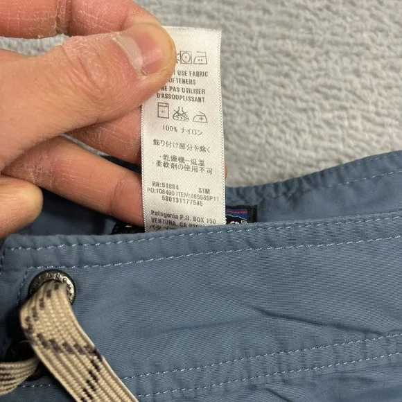 Patagonia Wavefarer Board Shorts Trunks Swim Outdoors Blue Mens Size 33 - Picture 3 of 9